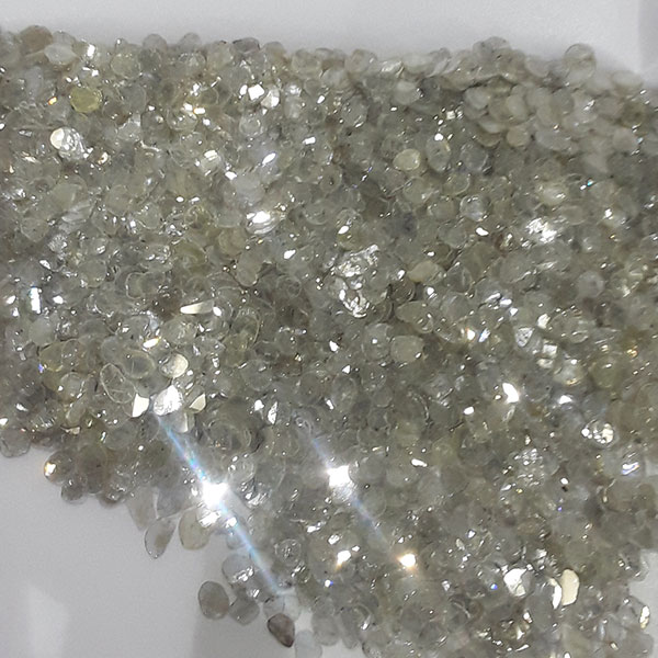 Polki diamond before boiling