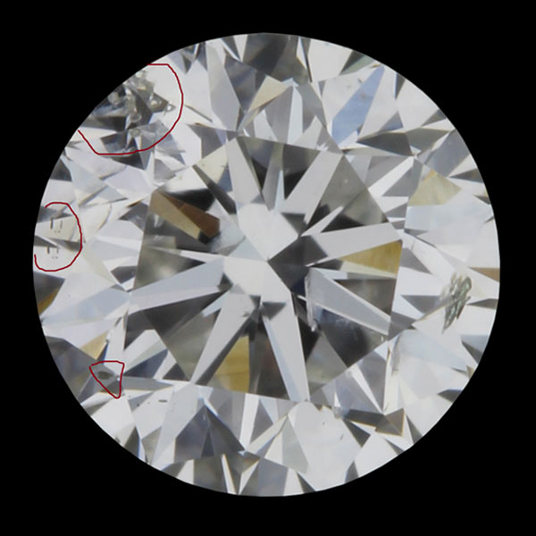 Rough diamond after boiling