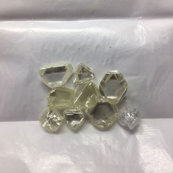 Rough diamond after boiling