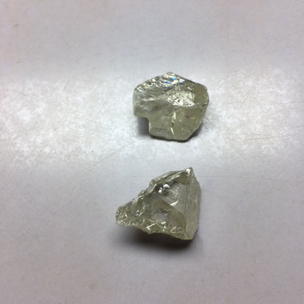 Rough diamond after boiling
