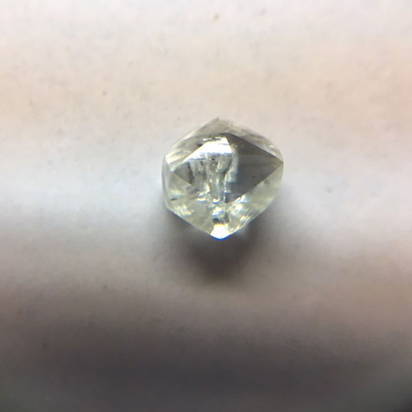 Rough diamond after boiling