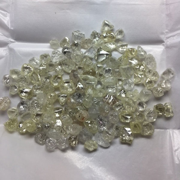 Rough diamond after boiling