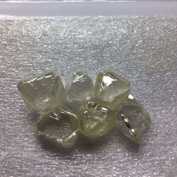Rough diamond after boiling