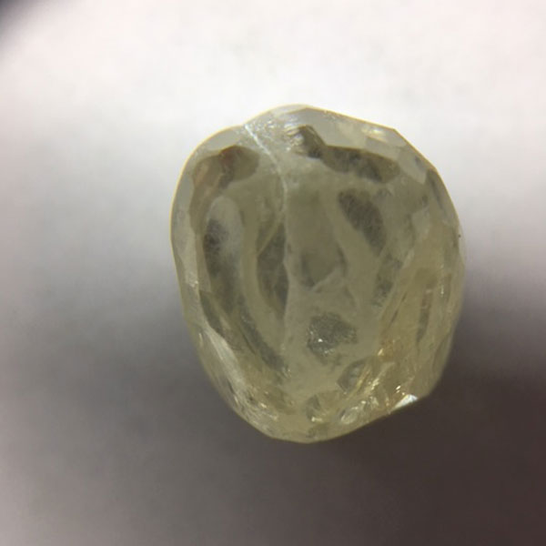 Rough diamond after boiling