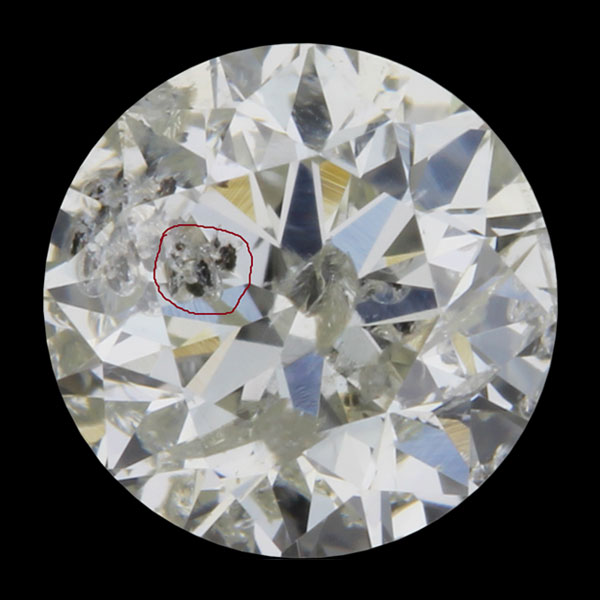 Rough diamond before boiling